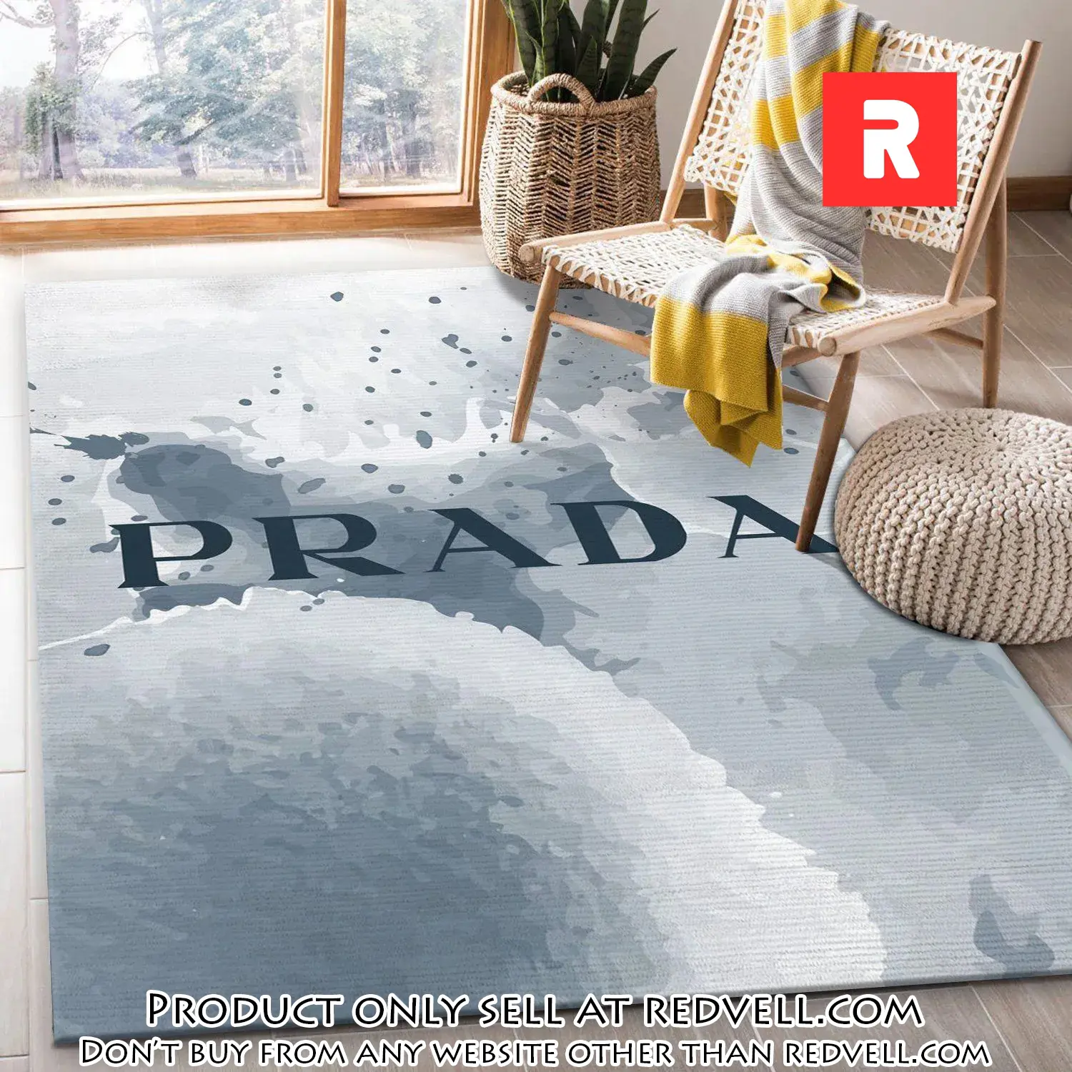 Prada area rug fashion brand rug christmas gift us decor rv4611507